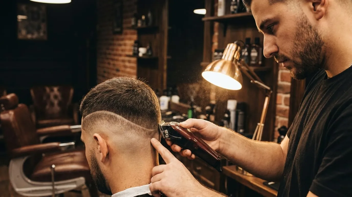 יצירת דירוג עור (skin fade) מדויק על ידי ספר מקצועי